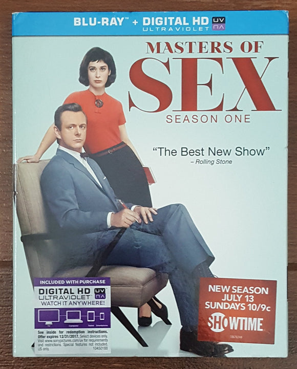 Masters of Sex Season 1 Blu Ray (w/ Slipcase)