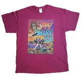 Cult of the Shark God T-Shirt (Tiki, Luchador, Monsters)