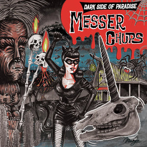 Messer Chups - Dark Side of Paradise LP - Yellow/Black Splatter Vinyl (Surf Rock, Naoya Muga)