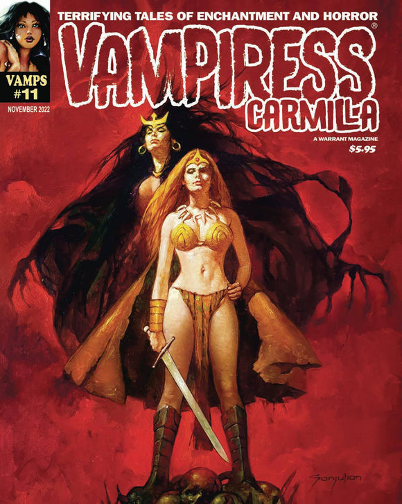 Vampiress Carmilla #11, November 2022 (Sanjulian, Horror Comics, Warren Inspired)