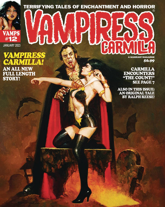 Vampiress Carmilla #12, January 2023 (Sanjulian, Horror Comics, Warren Inspired)