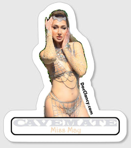 Cavemate Miss May Sticker