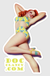 Bikini Redhead 3 inch Sticker (Bolles Art)