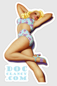 Bikini Blonde 3 inch Sticker (Bolles/Pfeifer Art)