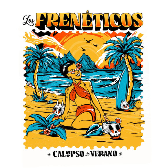 Los Freneticos - Calypso de Verano - Azul Tropical Vinyl EP (Exotica, Tiki)