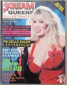 Scream Queens Illustrated #2, 1994 (Monique Gabrielle, Michelle Bauer, John Carpenter)