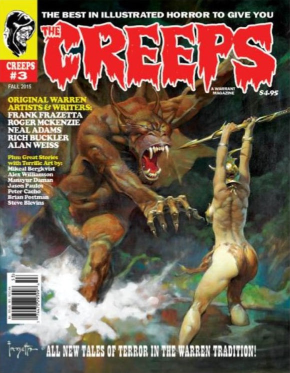 The Creeps #3, Fall 2015 (Frank Frazetta, Horror Comics, Warren Inspired)