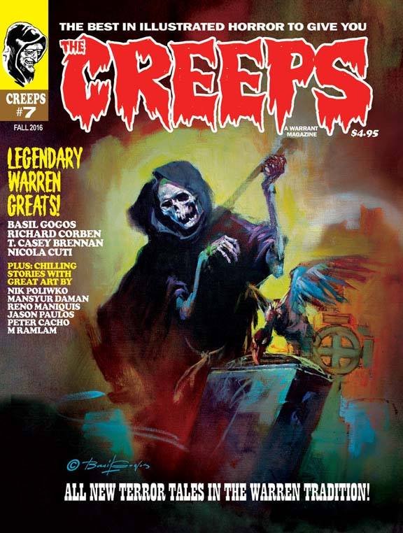 The Creeps #7, Fall 2016 (Basil Gogos, Horror Comics, Warren Inspired)