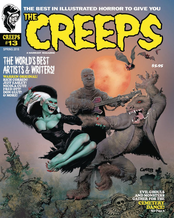 The Creeps #13, Spring 2018 (Richard Corben, Horror Comics, Warren Inspired)