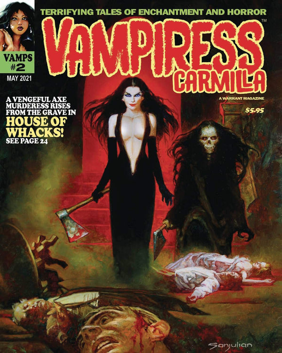 Vampiress Carmilla #2, May 2021 (Sanjulian, Horror Comics, Warren Inspired)