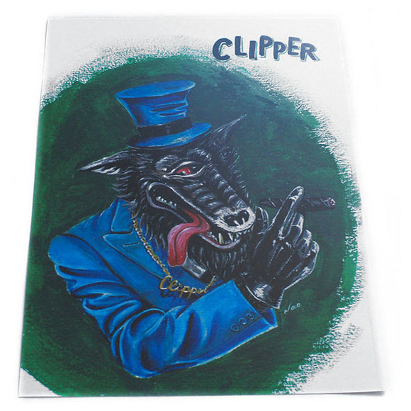 The Clipper 5x7 Mini-Poster - Nao Art (Retro Wolf, Monster)