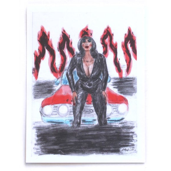 Hell Camino Sticker - Pfeifer Art (Retro Devil Girl)