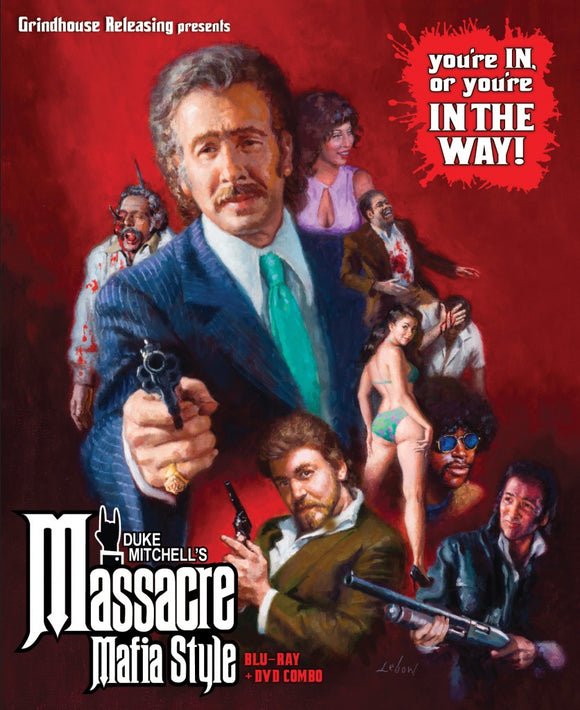 Massacre Mafia Style (1974) Blu Ray/DVD Combo Set (Grindhouse Releasing)