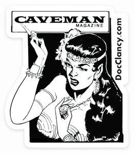 CAVEMAN Sticker - Bilbrew Art