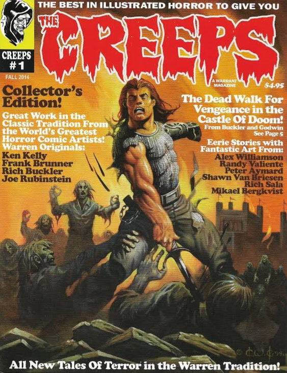 The Creeps #1, Fall 2014 - Premier Issue (Ken Kelly, Horror Comics, Warren Inspired)